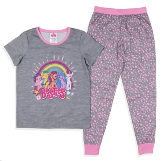 My Little Pony: A New Generation Girls' Sunny Starscout Friends Pajama Set Grey image {6}