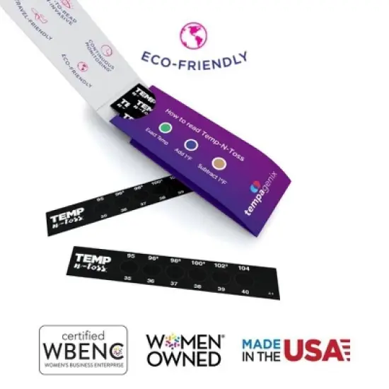 Tempagenix Temp-N-Toss Forehead Thermometer Strips - 2pk/12 Strips image {4}