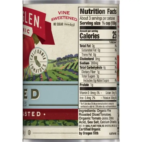 Muir Glen Organic Fire Roasted Diced Tomatoes image {7}