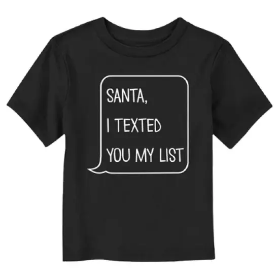 Toddler's Lost Gods Santa I Texted You My List image {2}