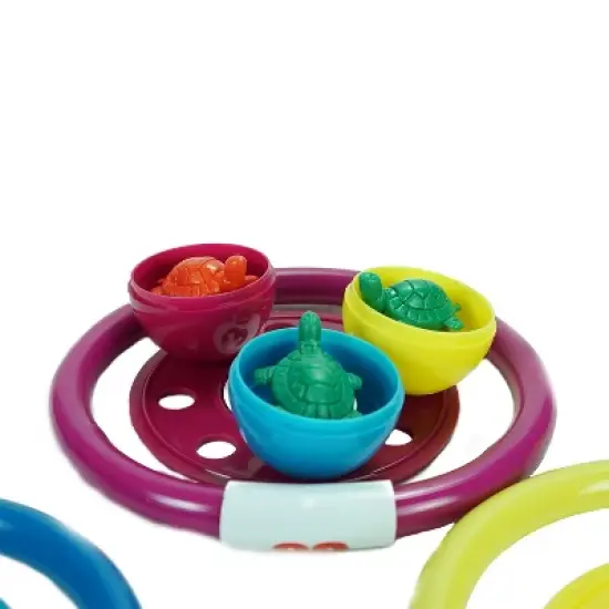 Swimline 3ct Ring, Disc and Turtle Egg Dive Game Combo Pool Toys 5.75" - Vibrantly Colored image {2}