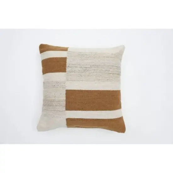 Oversized Blocked Woven Square Throw Pillow - Threshold&trade; image {3}