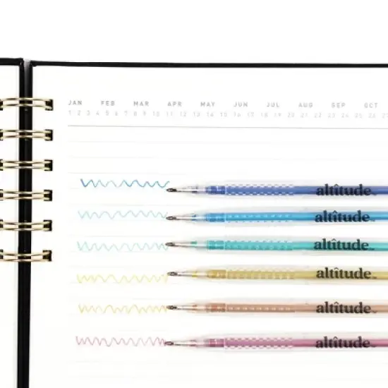 Altitude 6pk Gel Pens 0.7mm Multicolor Ink image {2}