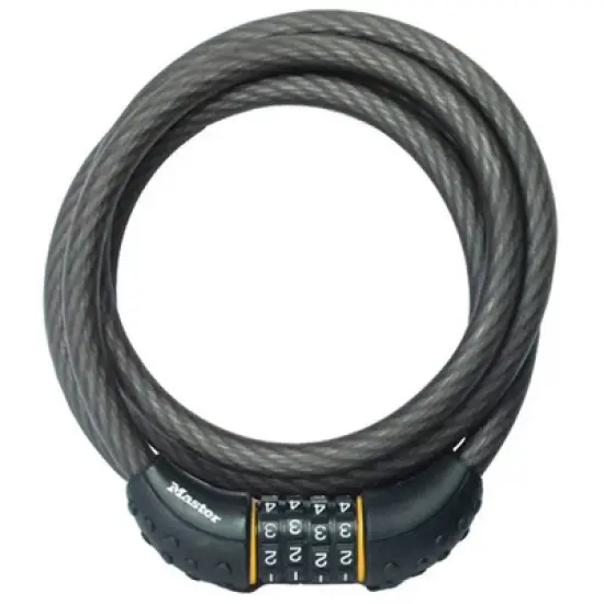 Master Lock 6' X 1/2" Re settable Combo Cable: Bike Security Lock image {4}