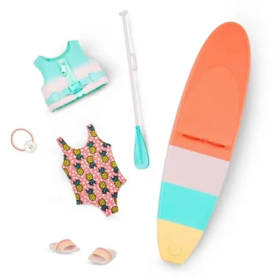 Glitter Girls Malu Poseable 14" Paddle Board Doll image {4}