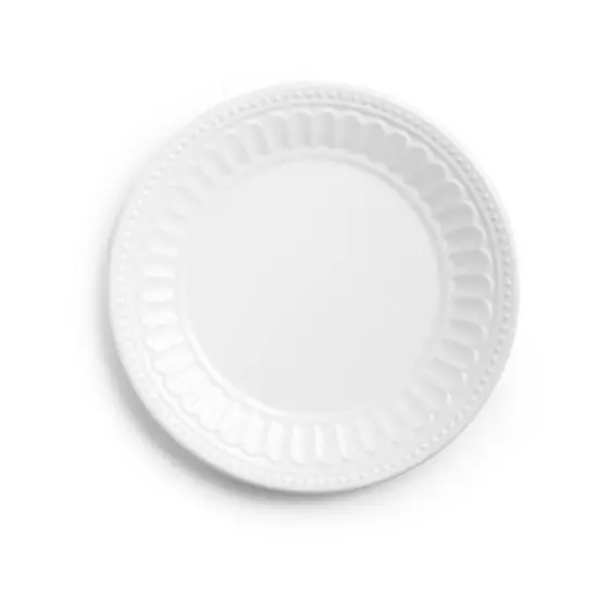 Q Home | Venetian White 9" Melamine Salad Plate, Set of 4 image {1}