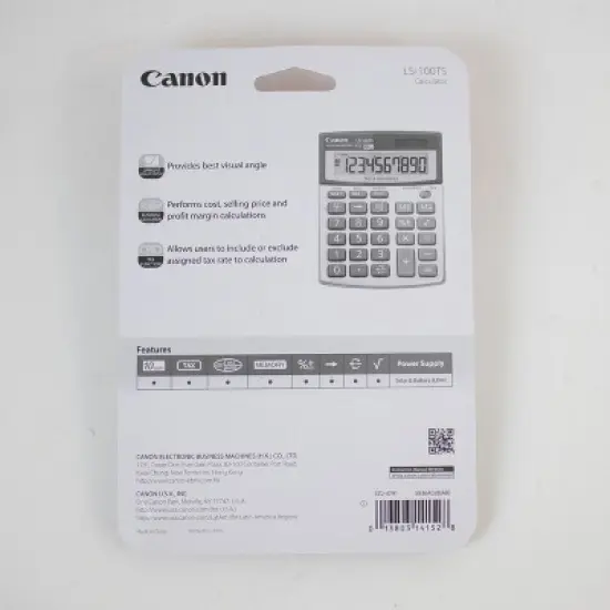Canon&reg; LS100TS 10-Digit Calculator in Silver image {8}
