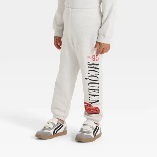 Toddler Boys' 2pc Disney Cars Fleece Pullover and Bottom Set - Oatmeal image {3}