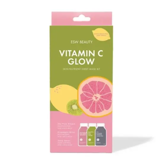 ESW Beauty Vitamin C Glow Antioxidant Rich Sheet Mask Set - 2.54 fl oz image {6}