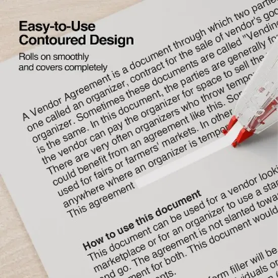 Staples Topwinder Correction Tape 10/Pack (51666) image {3}