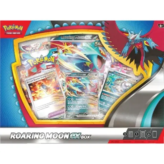 Pokemon TCG: Roaring Moon ex Box (1 Foil Promo Card, 1 Oversize Foil Card & 4 Booster Packs) image {1}