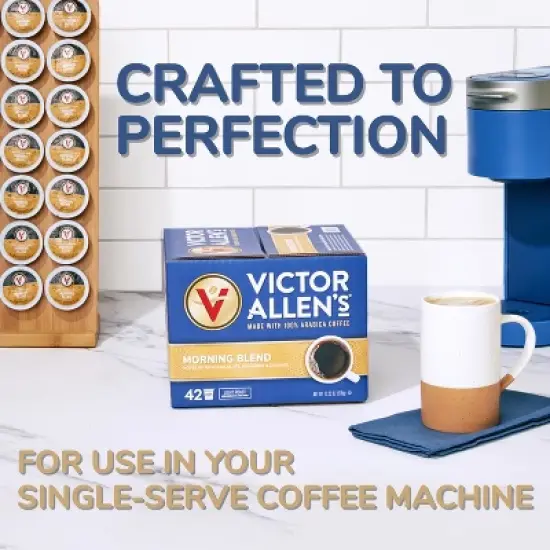 Victor Allen's Coffee Decaf Morning Blend, Light Roast, 32 Count, Single Serve Coffee Pods for Keurig K-Cup Brewers image {5}