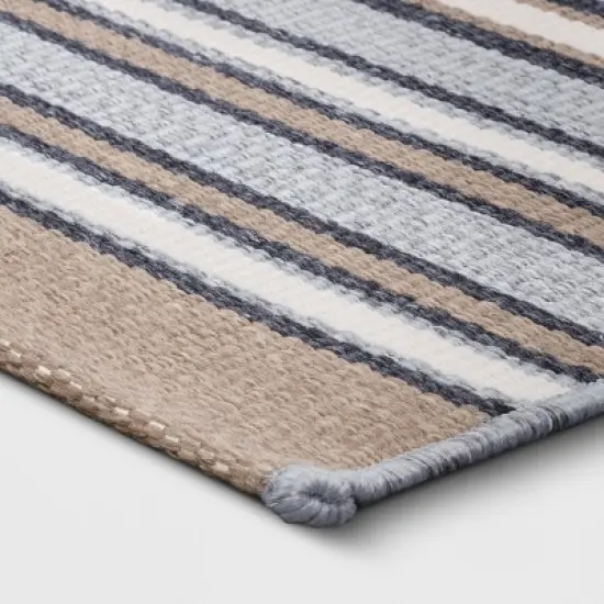 5' x 7' Woven Striped Outdoor Rug Ivory/Gray - Project 62&trade; image {2}