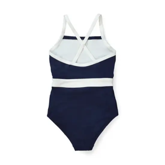 Hope & Henry Girls' One-Piece Swimsuit with Rosette, Toddler image {3}