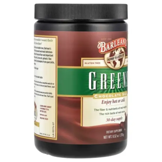 Barlean's Greens&trade;, Chocolate Silk, 9.52 oz (270 g) image {3}