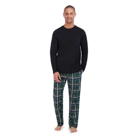 Hanes Premium Men's 2pc Comfort Fleece Sleep Pajama Set image {4}