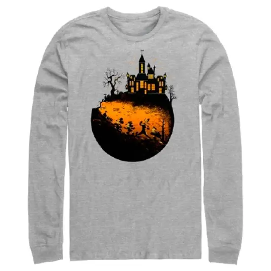 Men's Mickey & Friends Halloween Haunted Mansion Long Sleeve Shirt image {3}