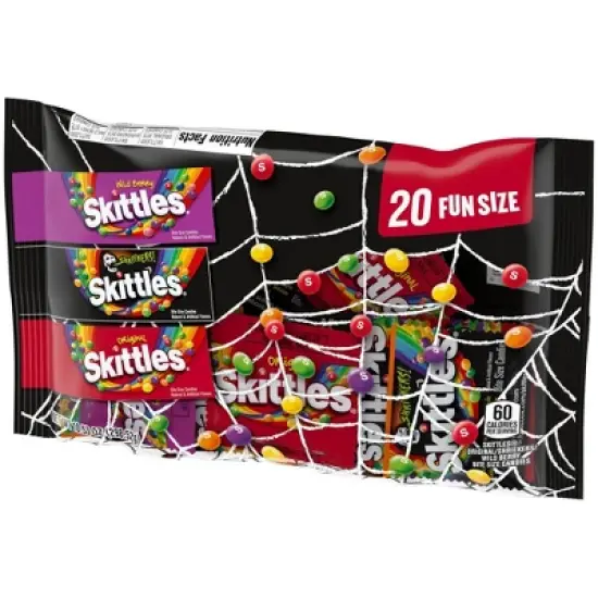 Skittles Original, Wild Berry & Shriekers Fun Size Chewy Halloween Candy - 10.53oz image {9}