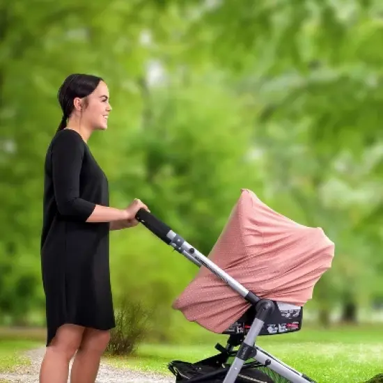 WeeSprout Car Seat Covers for Babies - Carseat Canopy Easily Slips On & Off, Fits All Baby Car Seats, Easy to View Baby, 9-in-1 Additional Uses image {4}