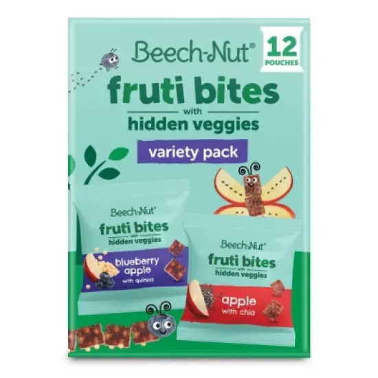 Beech-Nut Hidden Veggies Fruit Bites Blueberry Apple Quinoa Baby Food - 7.6oz image {16}