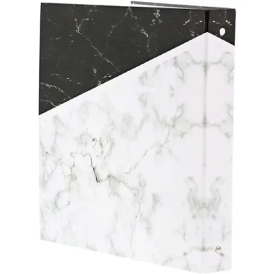 Paper Junkie 2-Pack 3 Ring Planner Binders Organizer Binder Cover, White Marble, 10 x 11.5" image {4}
