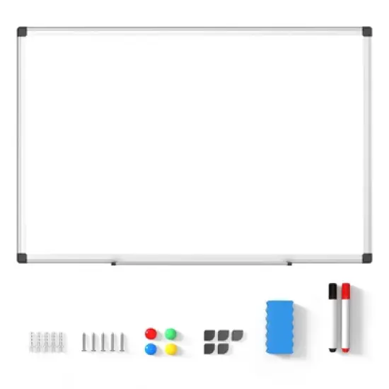 JIONJOY 36x24" Magnetic Dry Erase Board - Dual Mount (Wall/Stand), Removable Pen Tray & Aluminum Frame for Office, Home, Classroom image {4}