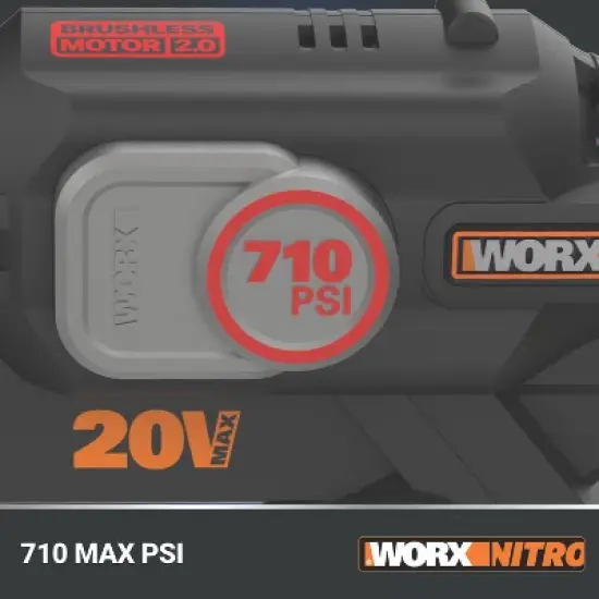 Worx Nitro WG633.9 20V Brushless Hydroshot Plus Portable Power Cleaner (710 MAX PSI) - TOOL ONLY image {3}