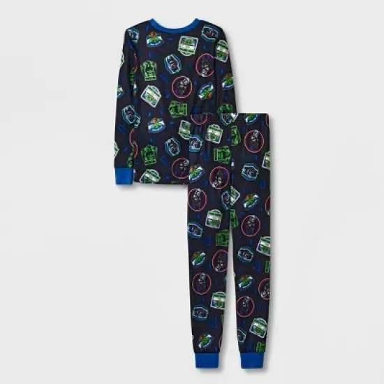 Boys' LEGO Star Wars: The Mandalorian Snug Fit 4pc Pajama Set - Blue image {1}