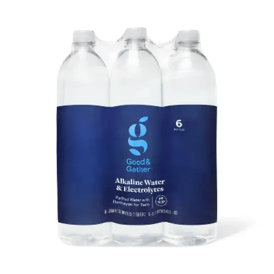 Alkaline Water and Electrolytes - 6pk/1L Bottles - Good & Gather&trade; image {4}