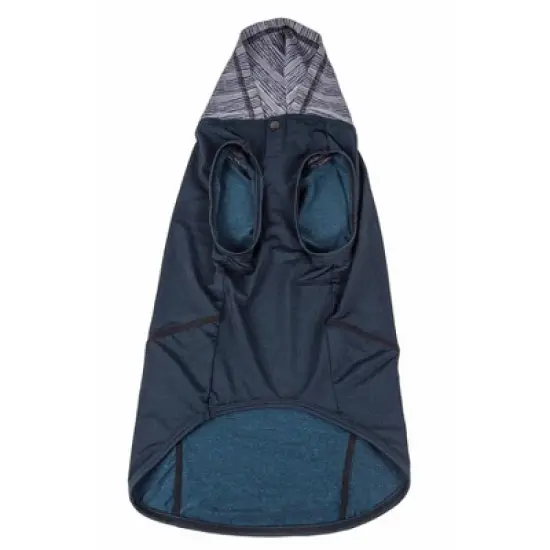 Pet Life Active Pull-Rover Premium 4-Way Stretch Two-Toned Sleeveless Hoodie Dog and Cat T-Shirt - Teal image {4}