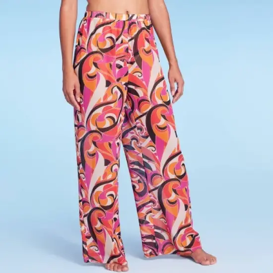 Women's Pull-On Cover Up Pants - Shade & Shore&trade; Multi Abstract Print image {4}