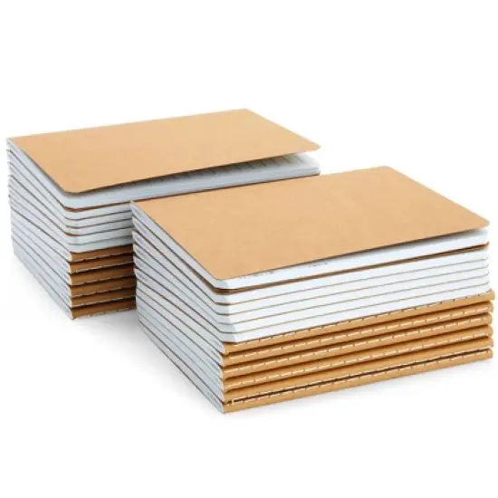 Paper Junkie 24 Pack A6 Kraft Paper Travel Journal, Small Lined Pocket Notebook Bulk Pack for Kids, Home, Office (5.7 x 4.1 In) image {6}
