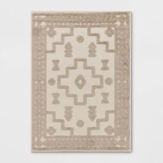 Outdoor Rug Tufted Geo Cream - Opalhouse&trade; image {4}