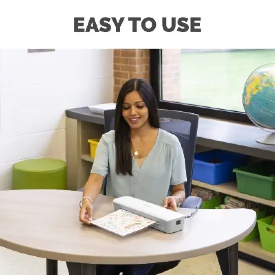 Fellowes&reg; Ion&trade; 95 Personal Themal Laminator with Pouch Starter Kit, 9.5 In., Gray/White image {7}