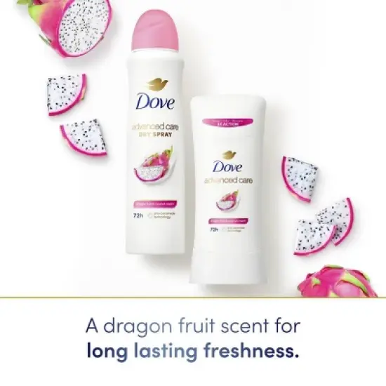 Dove Beauty Advanced Care 72-Hour Dry Spray Deodorant Dragon Fruit and Coconut Cream - 3.8oz image {5}