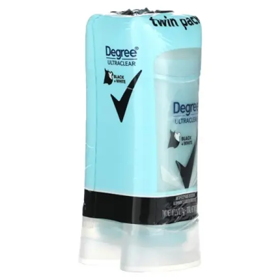 Degree UltraClear, Black + White, Antiperspirant Deodorant, 2 Pack, 2.6 oz (74 g) Each image {3}