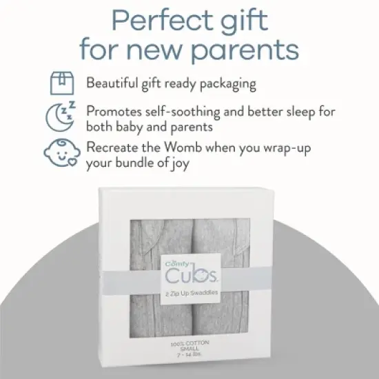 Swaddle Blanket Baby Girl Boy Easy Zipper Wrap 2 Pack Newborn Infant Sleep Sack by Comfy Cubs image {2}