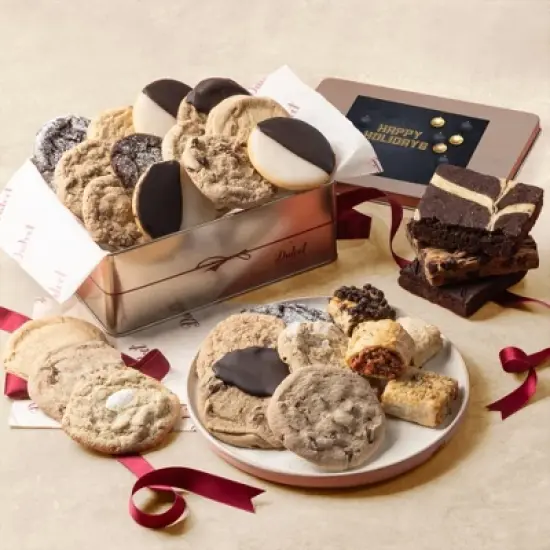 Dulcet Gift Baskets Rugelah, Brownies and Cookies Gift Basket, Gourmet Housewarming Food Gift Baskets for Parents, Friends, Neighbors, Relatives image {20}