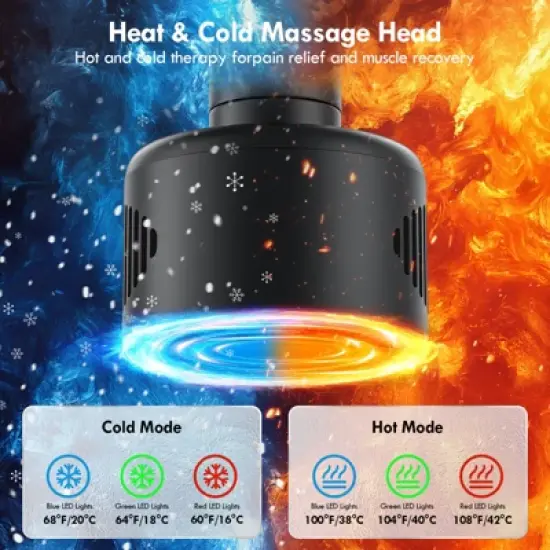 SUGIFT Massage Gun Thermacool Handheld Deep Tissue for Muscle Recovery Pain Relief with Heat and Cool Functions image {1}