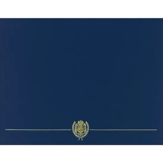 Great Papers Classic Crest 9.38" x 12" Certificate Covers Navy 408775 image {4}
