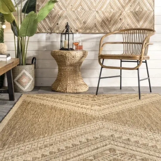 nuLOOM Landry Aztec Indoor and Outdoor Area Rug image {7}