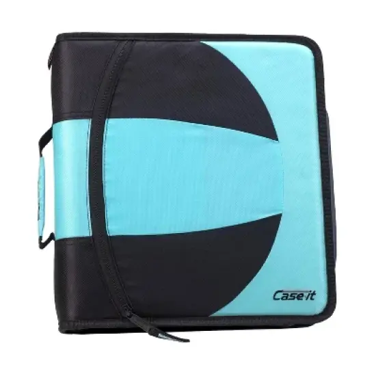 Case-it The Dual 2-in-1 Zipper Binder Includes Pencil Pouch Multiple Pockets - 600 Sheet Capacity - Comes with Shoulder Strap image {7}