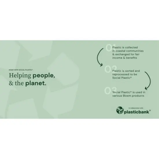 Bloem Finley Indoor/Outdoor Plastic Square Planter, 20in image {9}