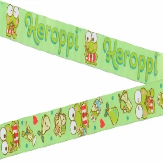 Keroppi ID Badge Holder Lanyard w/ 2" Character Rubber Pendant image {3}