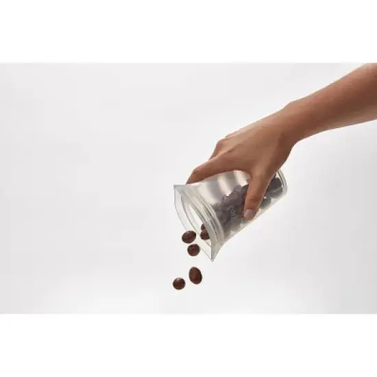 Zip Top Reusable 100% Platinum Silicone Container image {6}