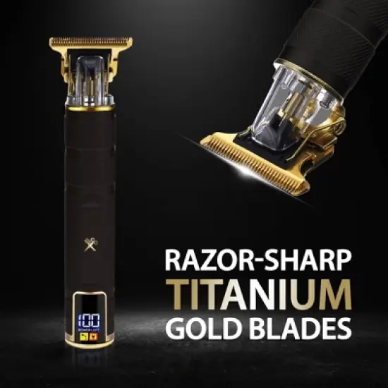 The Cutting Edge LCD Display Rechargeable Zero Gap T-Blade Trimmer - Trial Size - 5ct image {3}