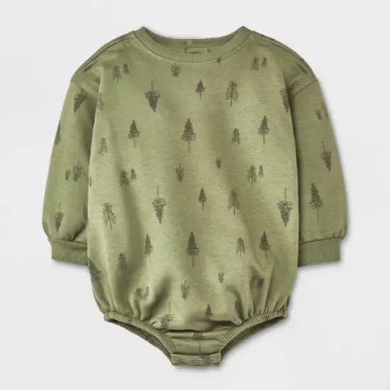 Grayson Collective Baby Boys' Bubble Romper - Green image {4}
