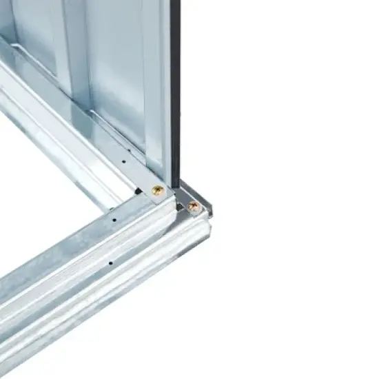 Firewood Storage Shed Outdoor &ndash; Galvanized Steel Log Holder with Sloping Roof &ndash; Weatherproof Firewood Shelter for Patio, Backyard & Garden image {3}