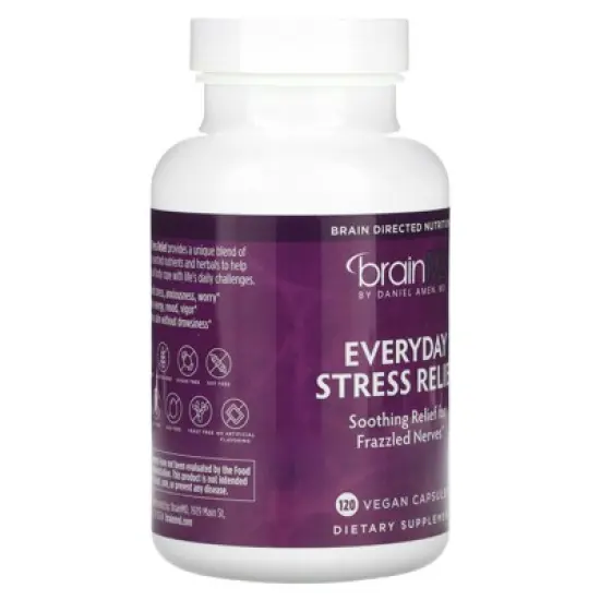 BrainMD Everyday Stress Relief, 120 Vegan Capsules image {3}