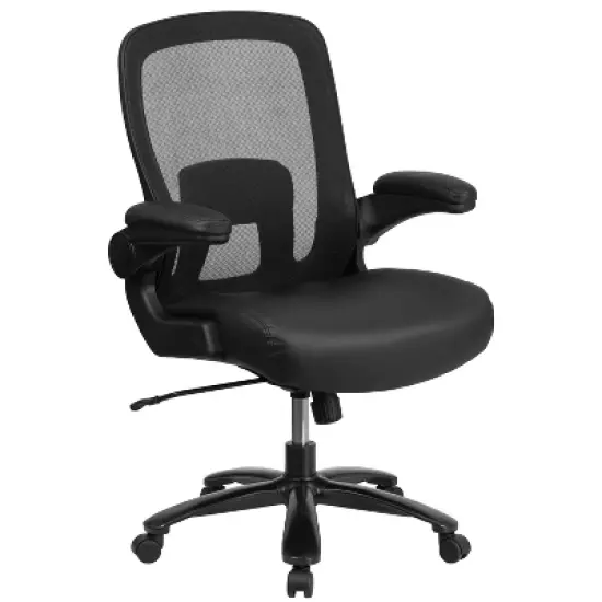 Flash Furniture HERCULES Series Big & Tall 500 lb. Rated Mesh Executive Swivel Ergonomic Office Chair with Adjustable Lumbar image {11}